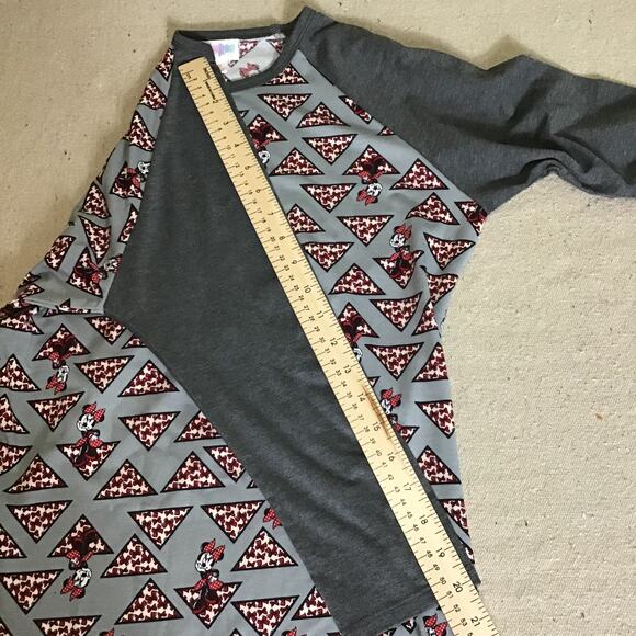 LulaRoe Women Disney Gray Mini Mouse  3/4 Raglan Sleeve Tee Shirt  Size XS NWT - Picture 6 of 10